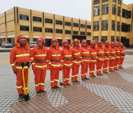 【多圖】我司在衡陽華耀城舉行消防演習